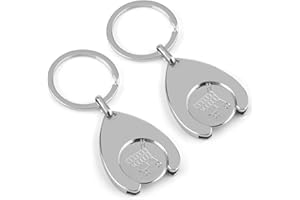 TNSLAND 2 Pezzi Token per Carrello della Spesa, Portachiavi per Auto, Portachiavi per Carrello della Spesa, Portachiavi, Portachiavi per Carrello della Spesa