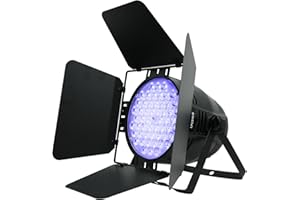 BETOPPER PAR LED 200W con Portelli, Luci da Palco ad Alta CRI, CRI/RA>90 RGBW 4in1 Ultra-Luminose, Fino a 5000 Lm, Luci Discoteca e DJ, per Fotografia, Video, Matrimoni, Spettacoli (1 Pz)