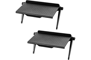 Zueyen Fernsehoberrand-Bildschirmregal, verstellbare Monitoroberrandablage, Oberrandhalterung, Computerbildschirmregal für Handyständer, Medienboxen, Spielekonsole, Router und Heimdekor, 2 Stück