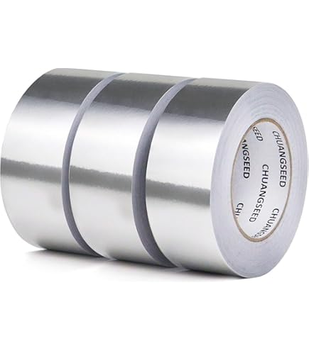 High Temperature Heavy Duty Hot Cold Air Duct Silver Aluminum Reinforced Tape - View #13