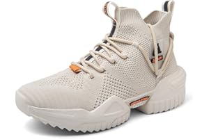 Ahico Uomo Scarpe da Passeggio Allenatore di Moda in Esecuzione Atletico Calzature con Piattaforma Antiscivolo Calzature Eleganti Casual Fitness Sport Comodi