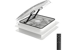Husvagn takventilationsfläkt, husbilsventilation med regnsensor, automatisk nivå, permanent vändbar fläkt, 12 V, för husbil (