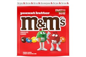‎M&M'S M&M's Peanut Butter - Erdnussbutter - Partypackung Bag USA (963.9g - 34oz)
