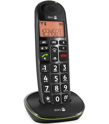 Doro PhoneEasy 110 Teléfono Inalámbrico Dect Negro