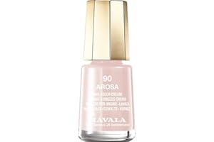 MAVALA - Mini Colors Arosa 90 5 ml, Esmalte de Uñas Pequeño, Color Rosa Claro, Minimiza la Evaporación, Formulados con Ingredientes Seleccionados, Práctico para Llevar