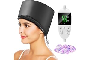 ‎BIUTEE Biutee Elektrische Haarpflege Kappe für Tiefenpflegemittel, Trockenhauben für Haare, Hair Steamer, für natürliches oder beschädigtes Haar Nourishing (Schwarz)