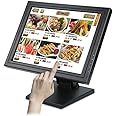 WSIKGHU 15 Inch Touchscreen Monitor POS Cash Monitor Monitors for POS System Touchscreen Display with High Resolution and Colour for Retail and Point-of-Sale