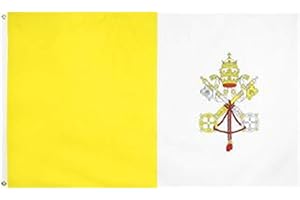 Stormflag Drapeau VATICAN 3x5ft Drapeau du Vatican 90x150cm Polyester 90g avec œillets et Double couture