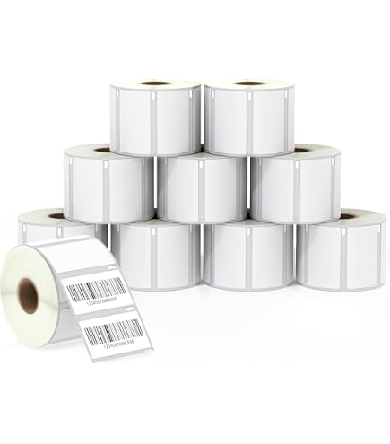 2 Rouleaux Étiquettes Compatibles 11353 / S0722530 – 12x24 Mm, 1000 étiquettes/rouleau, Pour Dymo LabelWriter 4XL, 450, Seiko SLP – Impression Thermique Parfaite !