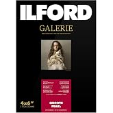 Ilford Galerie Prestige Smooth Pearl &ndash; Pack of 100 Sheets of Paper (10 x 15 | 12 mil / 310 g/m&sup2;, instant dry, for dye and pig