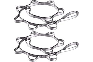 ESOES 2pcs Hammock Strap Ropes, Rock Climbing Daisy Chain Sling Adjustable Yoga Pilates Stretching Straps Swing