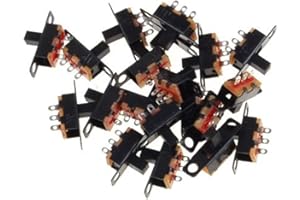 Lezed 50 Pcs Mini Interruttore Slitta SPDT Mini Interruttore a Scorrimento Orizzontale Interruttore a Scorrimento Montaggio Pannello Orizzontale Interruttore Slitta Orizzontale Interruttore