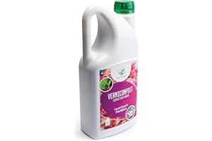 Humus de Lombriz Líquido Hortulani para flores - Alimento para plantas para un suelo rico en nutrientes y flores más sanas - Aumenta el crecimiento, estimula el brote. (1,5l)
