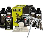 RAPTOR 2K Lack-Set Schwarz 3,79 Liter inklusive Härter I Extrem langlebige schützende und kratzfeste Beschichtung I Strukturf