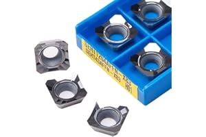 TOPVENT 10 unids/caja SEHT1204 AFFN X83 H01 inserto de carburo de aluminio herramienta de torneado Indexable de aleación SEHT 1204 torno CNC facial SEKT1204