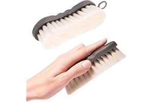‎ANIMALON Animalon Ziegenhaar-Bürste | weiche Glanzbürste für Pferde | Schmuse-Bürste fürs Pferd | Staubbürste | Kopfbürste fürs Pferd | Pferde-Zubehör für Jede Putzbox | Pferdebürste | Kopfbürste | Putzzeug