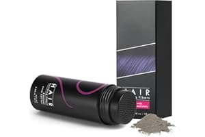 LOPHE Puder do zagęszczania włosów, 25 g pudru do włosów na całe włosy w ciągu kilku sekund, dla mężczyzn i kobiet, naturalnie niewidoczny puder do włosów, wypadanie włosów i rozjaśniony proszek (szary)