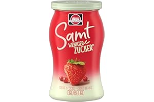 Schwartau Samt Weniger Zucker Erdbeere zuckerreduzierter Fruchtaufstrich, 255g