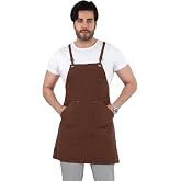 Barista Askılı &Ouml;nl&uuml;k Kanguru Cepli - Kahve