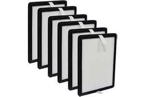 PUREBURG 6-Pack Replacement Filter Compatible with MeacoDry Arete One 10L 12L & Arete TWO 12L Dehumidifier Air Purifier 2-in-1 (Does not Fit Meaco 12L 12LE Dehumidifier)