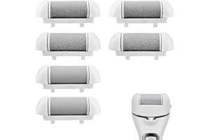 WLVINSON 6 Stück Hornhautentferner Ersatzrollen kompatibel mit Scholl/Essy für elektrischen Hornhautentferner, 3 Arten Rauheit je 2