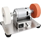 Mini Masa&uuml;st&uuml; Taşlama ve Bileme Makinesi - 24V 8000 RPM Hız Ayarlı, 15x10cm,