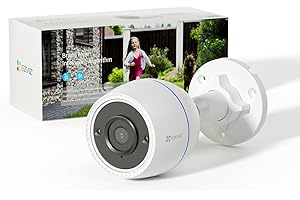 Zewnętrzna kamera monitorująca EZVIZ C3TN 1080P, zewnętrzna kamera IP WiFi z 30 m noktowizorem, wodoodporność IP67, wykrywanie ruchu, H.265, kompatybilna z Alexa