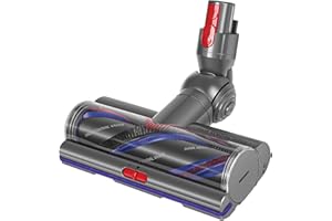 BODENS Brosse High Torque pour Dyson V11 V15 V10 V8 V7, Anti-Enchevêtrement Brosse, Motorisée Brosse pour Dyson V11 V15 V10 V7 V8, Aspiration Réglable, Brosse Turbine pour Sols Durs et Tapis