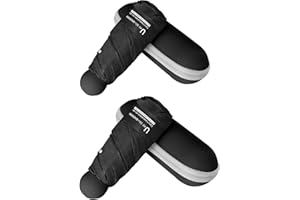 BAODINI Reise-Mini-Regenschirm für Geldbörse mit Etui – kleiner kompakter UV-Regenschirm, Sonnenschutz, leicht, kleiner Taschenschirm mit Etui für Damen und Mädchen