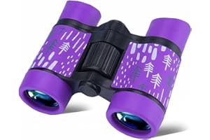 AiNinXun Binoculars Kids Compact Folding Binoculars Children Boys Girl Birthday Present 4x30 Mini Binoculars Waterproof Outdoor Telescope Gift for Bird Watching Educational Learning Travel Hiking Camp