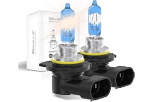 Sinoparcel 25% Whiter HIR2 9012 Headlight Bulb, +220% More Brightness HIR2 Bulb, 3500K Neutral White, 12V 55W, Pack of 2