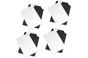 CMJSGG Specchio da Viaggio, 4 Pezzi Specchio Piccolo in Acciaio Inossidabile, Specchio Portatile Infrangibile, Dimensioni Compatte, Ultra Leggero e Sottile, per I Viaggi e L'uso Domestico 0XBIT