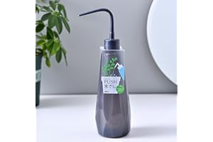 VDYXEW Small Watering Can 480ml - Curved Spout Watering Can for Succulents, Indoor Plants, Herbs, Seedling - Leak-Proof Squeeze Bottle (Gery)