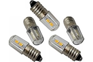 LED-MAFIA E10 LED 6V - Lampe Birne Schraubsockel Weihnachtsstern Leuchtstern Faltstern Adventstern (5, warmweiß)