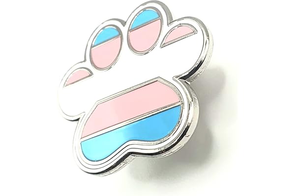 Trans transexuell transsexuell kön valp tass hbt pride flagga metall emalj pin emblem, Metall