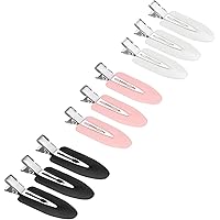 JeoPoom Nahtlose Haarspange[9 Stück], Haar Pin Curl Clips kein Verbiegen Haar Spangen für Haarstyling Make Up, 3 Farben(Schwa