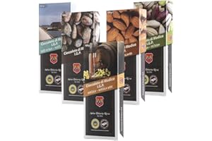Sicilia Bedda - CIOCCOLATO DI MODICA IGP - 5 Barrette da 100 Grammi - CIOCCOLATO Antica Dolceria Rizza FONDENTE SENZA GLUTINE (Sale/Pistacchio/Tradizionale/Mandorla/Marsala)