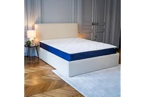 Morphea France - Matelas Lumea Infinite 140x200cm – 25 cm Épaisseur – Ressorts Ensachés & Mousse Pulvérisée – Soutien Ergonomique & Confort Haut de Gamme – Respirant & Durable - Fabrication Europe