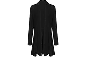 shelikes Womens Knitted Cardigan Long Full Sleeve Knitwear Cardigans Classic Solid Sweater Jacket Coat