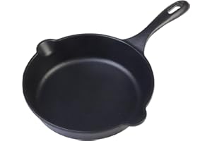VICTORIA Padella in Ghisa Smaltata Induzione da 20cm, Adatta per, Fuoco, Barbecue, Forno, Vetroceramica e Gas, Cast Iron Skillet Senza Sostanze Tossiche, Senza PTFE e PFOA