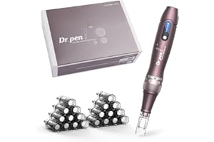 CHARME PRINCESSE Dr.Pen Ultima A10 Dermapen Inalámbrica Profesional con 22 Cartuchos de Repuesto Máquina de Microagujas Derma-Pen de Microagujas Ajustable para el Cuidado de la Piel
