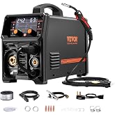 VEVOR Pro MIG Welder 250A, 5-in-1 Synergistic Welding Machine MIG Gas/MIG Flux Core/STick/Lift TIG/MIG PLUSE with IGBT Invert