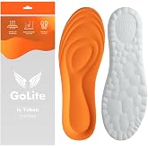 GoLite Ortopedik Tabanlık, Yumuşak Masaj Etkili, Spor Ayakkabı İ&ccedil;in, Topuk Dikeni Desteği, Nefes Alabilen Kumaş, M48 (Turuncu