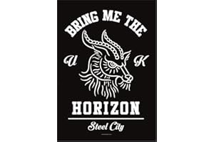 Heart Rock Bandiera Originale Bring ME The Horizon - Goat Tessuto, Multicolore, 110x75x0.1 cm