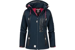 Geographical Norway Tisland Lady Distribrands - Giacca softshell impermeabile da donna - Giacca con cappuccio resistente all'inverno e antivento - Attività all'aperto escursioni