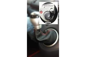 THE TUNING-SHOP LTD The Tuning Shop Gear Gaiter Leather Red Stitching made for Honda Civic 01-05