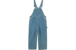 Rolanko Salopette di Jeans da Ragazze con Spalline Regolabili, Tuta di Denim Casual per Bambini