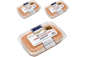 GENERISCH 3 STÜCK X Gebrauchsfertiger gerösteter Kadayıf für Dubai Schokolade, Geröstet Kadayıf Fertig gerösteter Kadayıf gebrauchsfertig Kadaifi,Teigfäden Engelshaar teigfaden Kataifi 200 Gramm