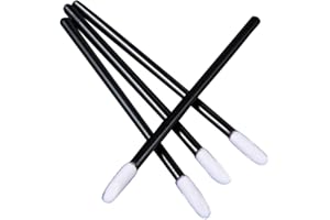 BRUSSELS08 Lot de 50 pinceaux à lèvres jetables pour maquillage, application gloss, voyage - Applicateur avec embout pinceau