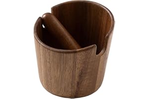 EASNEA Boîte à café en bois, récipient à marc de café, bac à expresso, poubelle à café barista, poubelle à expresso, benne à expresso, outils de barista, accessoires